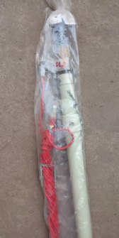 Electrical discharge rod head and cable
